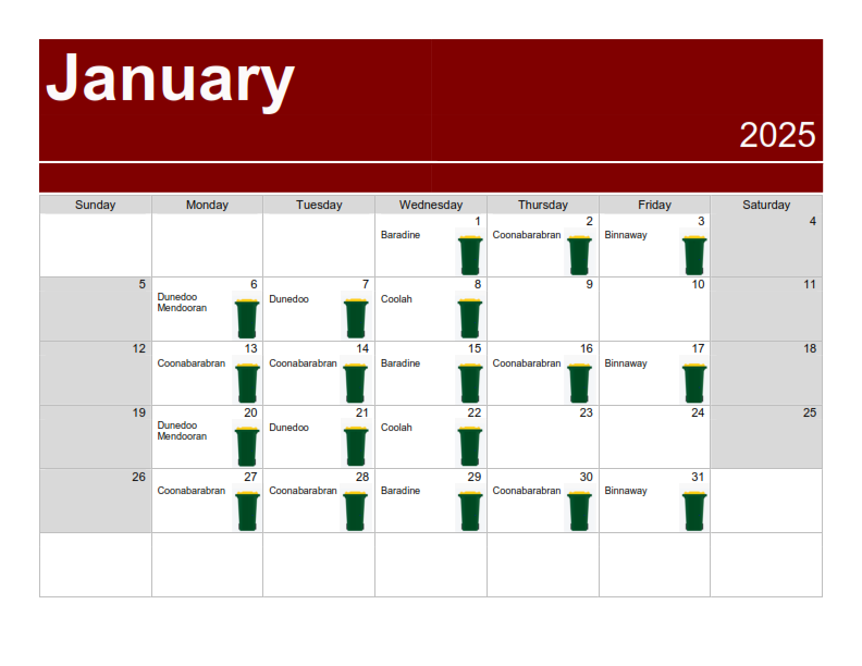 January 2025 Recycling Calendar.png